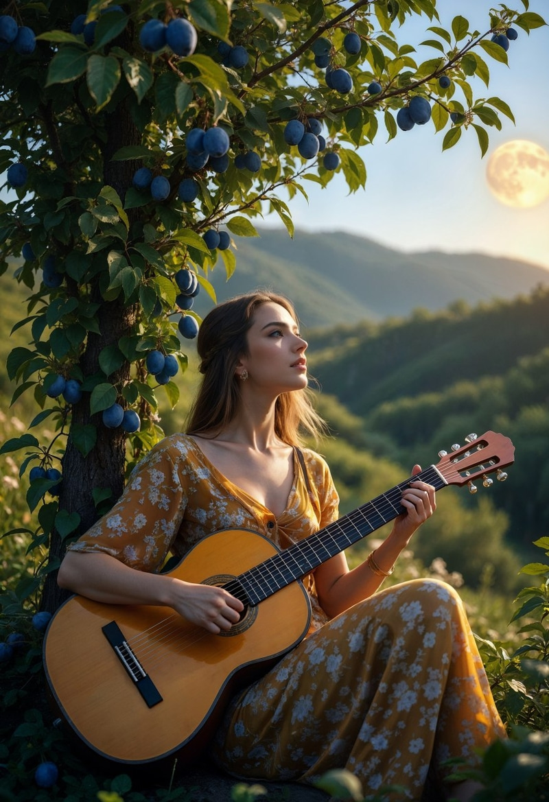 Create A Woman With A Spanish Gold Guitar Sitting.jpg